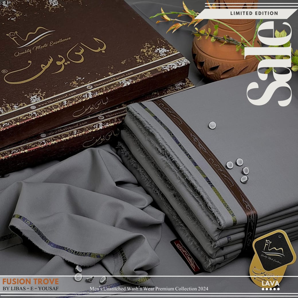 Libas-E-Yousaf ®️ Premium Unstitched Summer Season Wash'n Wear Fabric