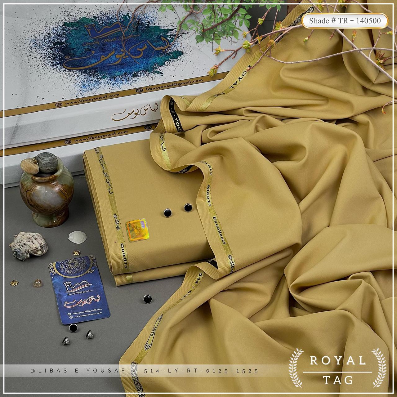 Libas-E-Yousaf ®️ Premium Unstitched Summer Season Wash'n Wear Fabric